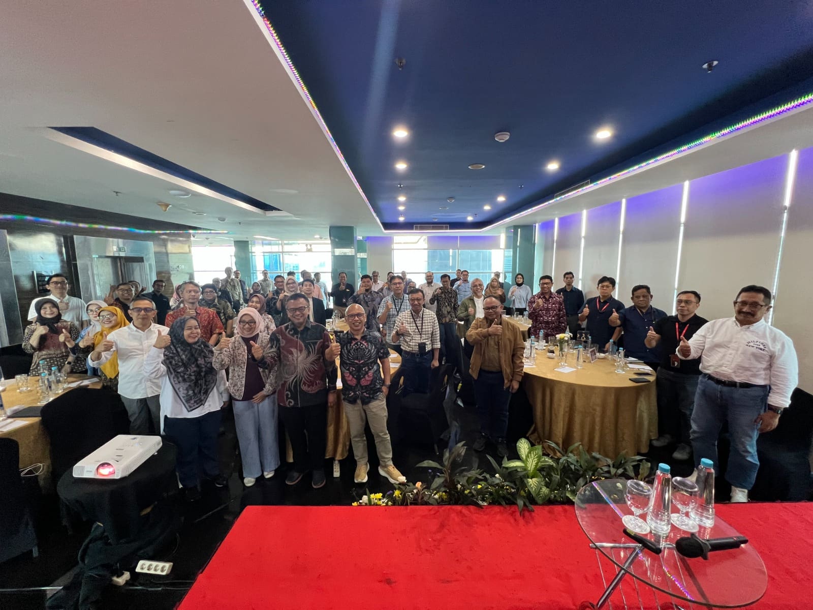 Industrial Gathering PUI – PT SAKTI at Hotel Manhattan Jakarta, attended by 38 institutions, featuring a presentation on Indonesia’s digital transformation policy by the Ministry of Communication and Digital Affairs