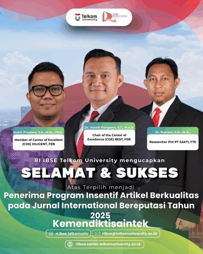 Telkom University researchers from RI-IBSE receiving incentives for high-quality international journal publications in 2025
